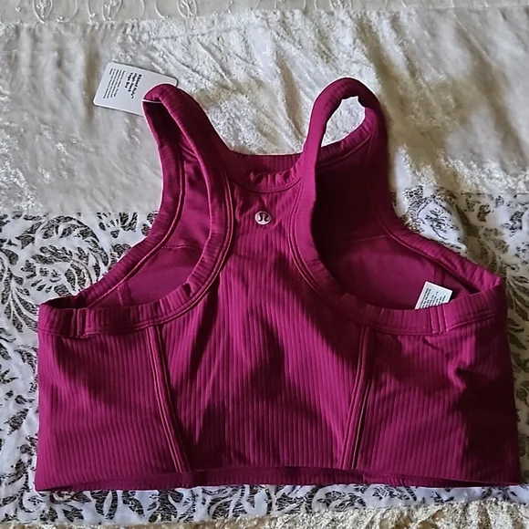 Lululemon Ribbed Nulu High-Neck Yoga Bra - Picture 2 of 7